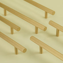 ASLAUG - Grooved Brass Cabinet Handle