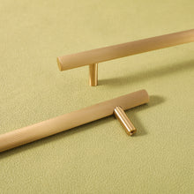 ASLAUG - Grooved Brass Cabinet Handle