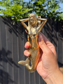 SYRENA - Solid Brass Mermaid Door Knocker