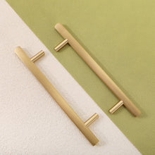 ASLAUG - Grooved Brass Cabinet Handle