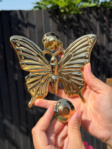 MOTYL - Solid Brass Butterfly Door Knocker