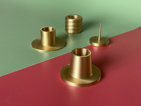 KJEGLE - Brass Candle Holder