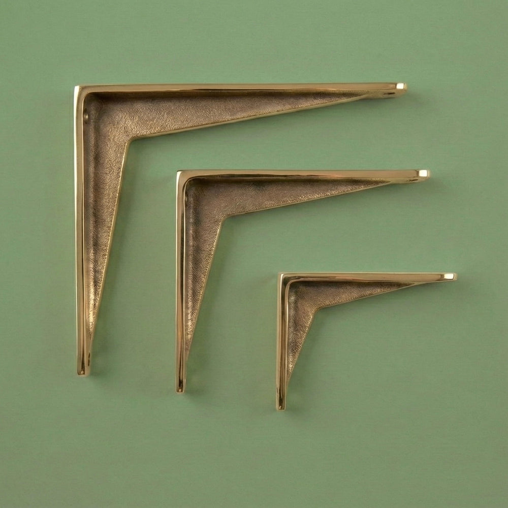 STOTTE - Aged Brass Shelf Bracket
