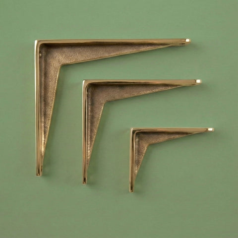 STOTTE - Aged Brass Shelf Bracket