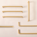 KURVA - Minimalist Brass Cabinet Handle