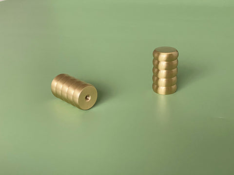 REVBEN - Ribbed Brass Coat Peg