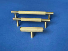 BJØRG - Knurled Brass Cabinet Handle