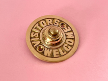 BESØK - Welcome Visitor Brass Doorbell