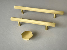 UNNI - Hexagonal Brass Cabinet Handle