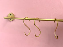 HEKTA - Solid brass utensil S hook