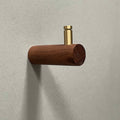 TRÉ - Hardwood Brass Wall Hook