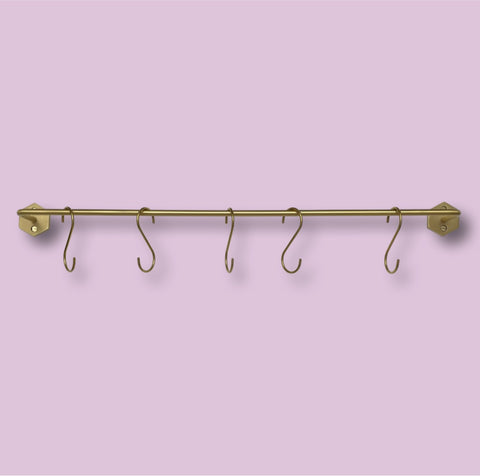 STANG - Solid Brass Utensil Rail