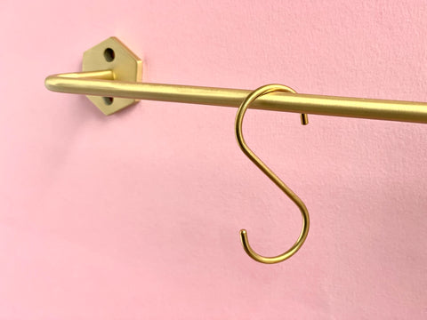 STANG - Solid Brass Utensil Rail