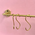 HEKTA - Solid brass utensil S hook