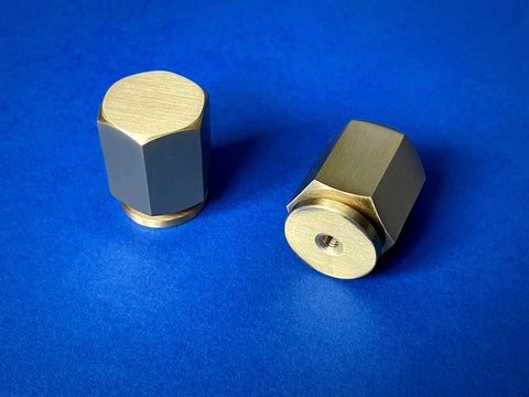 HANS - Hexagonal Brass Knob